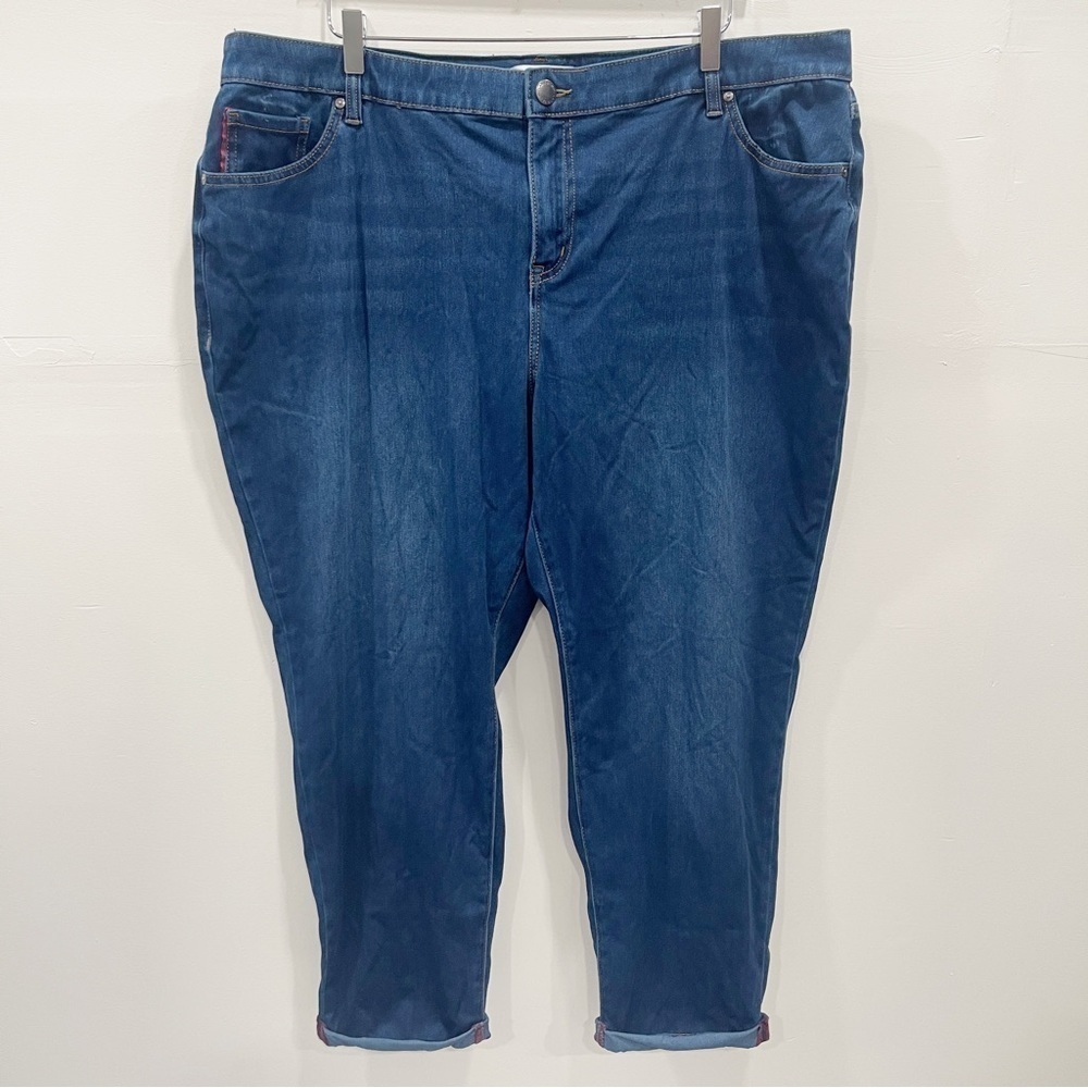 Lane Bryant Mid-Rise Boyfriend Signature Fit Jeans Flex Magic Waistband Size 20